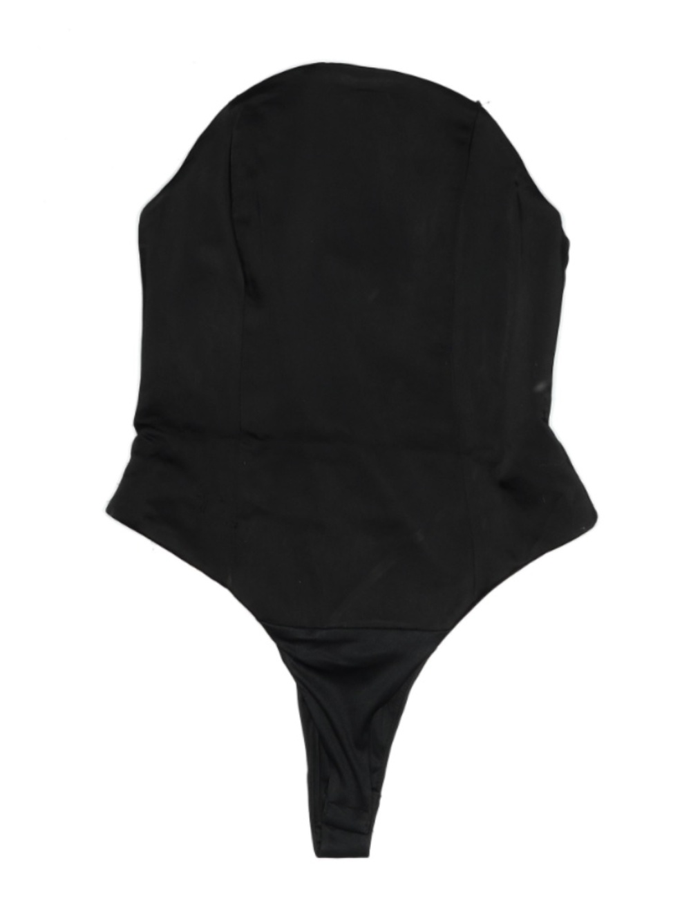 Zara Strapless Satin Corset Bodysuit in Black size Medium